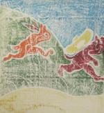 Rabbit Chasing a Fox   (ARTS AND CRAFTS)