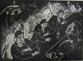 "Three men at a Bar"