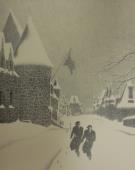 Canadian Snow Storm (Chateau Fontenac?)