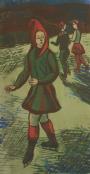 "Girl with a Red Hood" (Skaters)