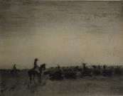 Cowboy and Herd