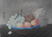Still Life with Fruit Bowl and Vase  (ARTS AND CRAFTS)