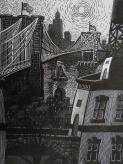 "Brooklyn Bridge with Sloop Clearwater"