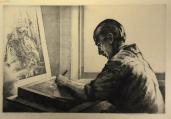 "Wengenroth Making a Lithograph"