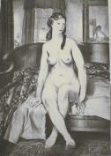 "Morning Nude on Bed, 2nd Stone"