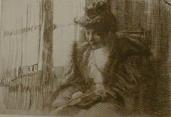 "Liseuse Devant La Fenetre" (Reading in Front of the Window)