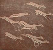 "Flucht"  (The Gazelle Hunt)    (ARTS AND CRAFTS)