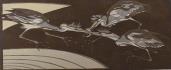 "Fighting Herons"    (ARTS AND CRAFTS)