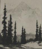 Tall Pines and Mountain Peak  (ARTS AND CRAFTS)