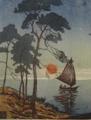 Sailboat at Sunset  (ARTS AND CRAFTS)