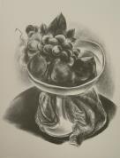 "Peaches and Grapes on a Round Table"