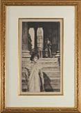 "Le Portique de la Galerie Nationale a Londres"  (The Portico of the National Gallery, London)