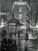 "Times Square, Rainy Night"