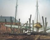 "Ship Builders Yard, Massachusetts"  (ARTS AND CRAFTS)