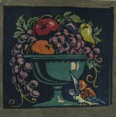 "Decorative Fruit Bowl"  (ARTS AND CRAFTS)
