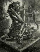 "Crouched Nude and Press"