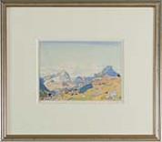 "Mount Cathedral and Mount Stephen"  (ARTS AND CRAFTS)