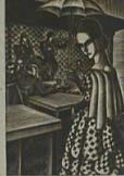 Woman with Umbrella (From Madman's Drum, Plate 61)